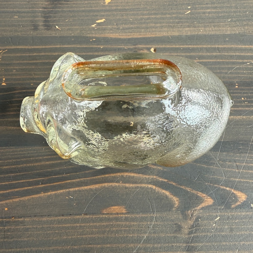 Vintage Anchor Hocking pressed glass piggy bank - Picture 2 of 11